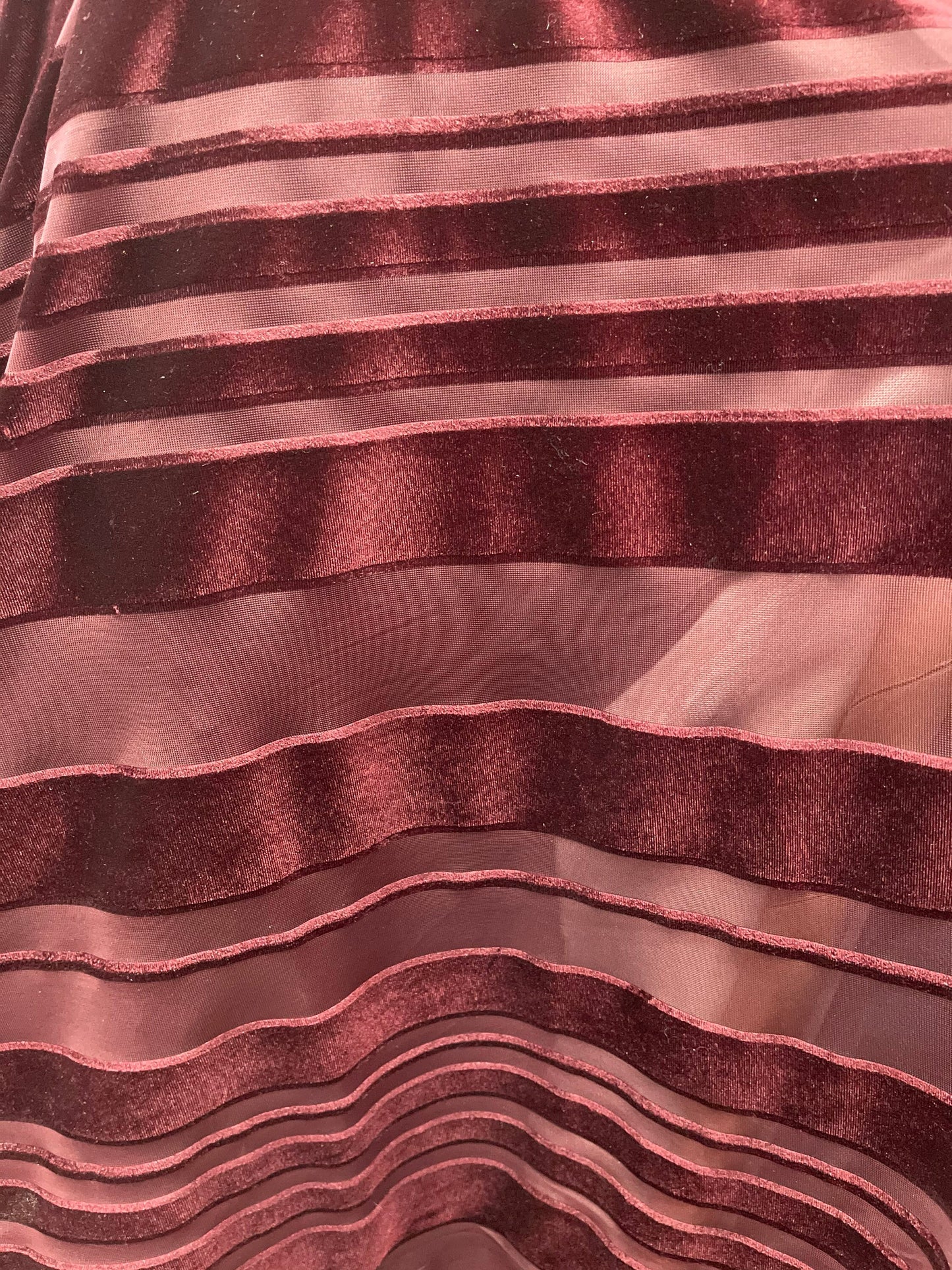 New burnout velvet stripe geometric design great quality 2-way stretch 58/60” Sold by the YD. Ships Worldwide from Los Angeles California US