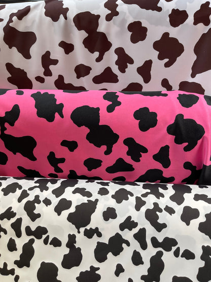 Exotic cow design print on best quality of nylon spandex 4-way stretch 58/60” Sold by the YD. Ships Worldwide from Los Angeles California US