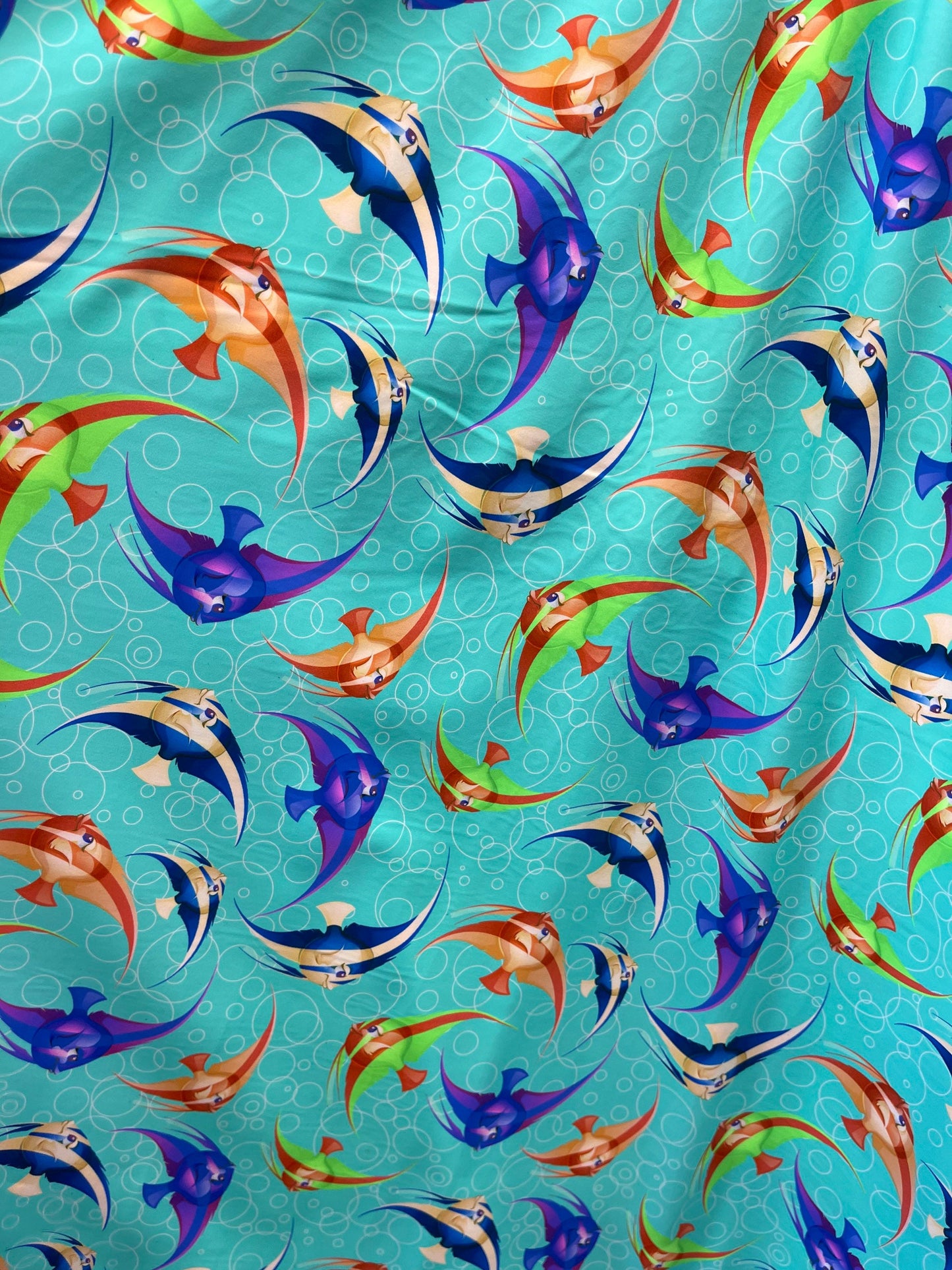 New Aquarium design print on best quality of nylon spandex 4-way stretch 58/60” Sold by the YD. Ships Worldwide from Los Angeles California