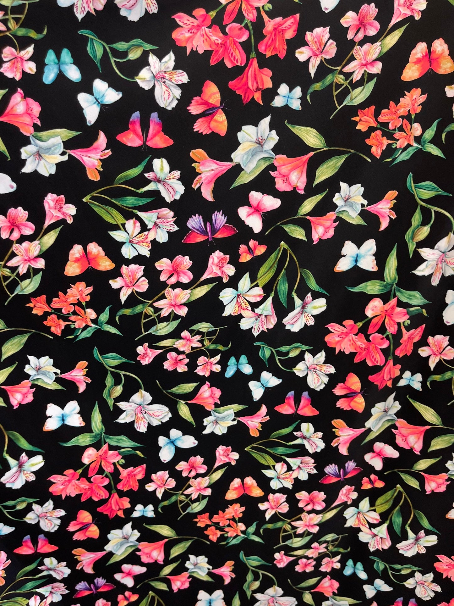 Modern small flower design print on best quality of nylon spandex 4-way stretch 58/60” Sold by the YD. Ships Worldwide from Los Angeles CA