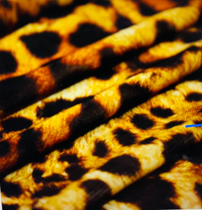 New Exotic Safari Leopard design print on best quality nylon Spandex 4-way stretch 58/60” Sold by the YD. Ships Worldwide from LA CA