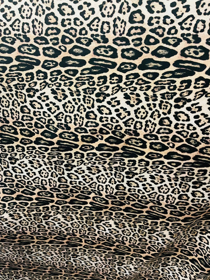 Snow Leopard design exotic animal print on best quality of nylon spandex 4-way stretch 58/60” Sold by YD. Ships Worldwide from Los Angeles