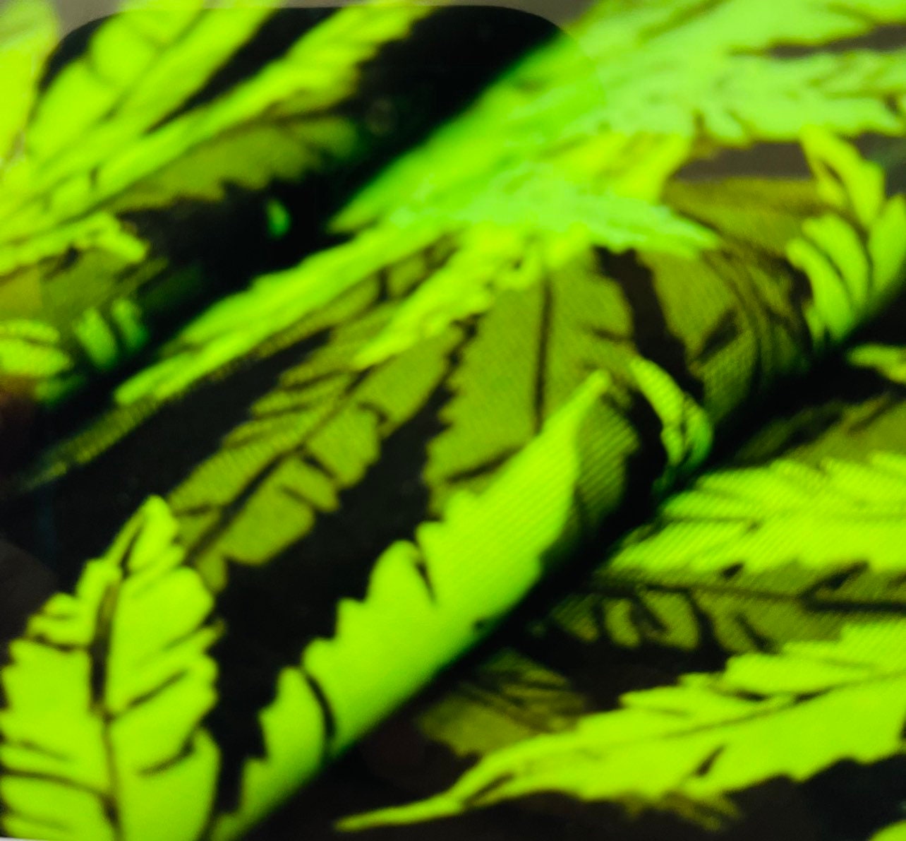 New Marihuana Leaf design print it on best quality of nylon power mesh 4-way stretch 58/60” Sold by the YD. Ships Worldwide from Los Angeles