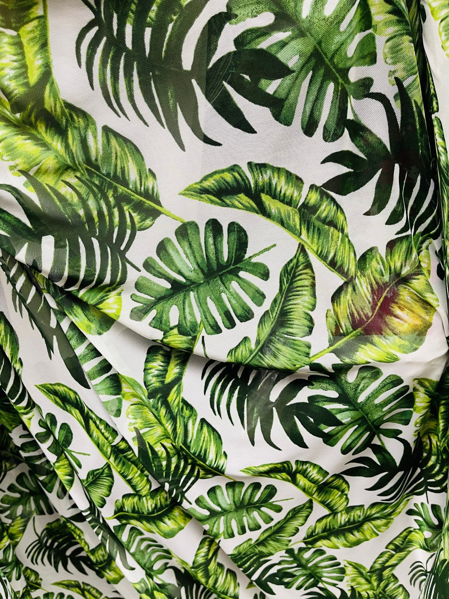 New Hawaiian design print on great quality of nylon power mesh 4-way stretch 58/60” Sold by the YD. Ships Worldwide from Los Angeles CA