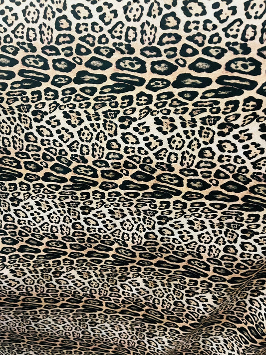 Snow Leopard design exotic animal print on best quality of nylon spandex 4-way stretch 58/60” Sold by YD. Ships Worldwide from Los Angeles