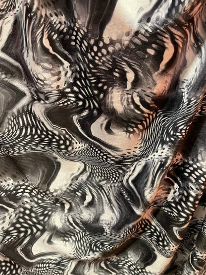 New Exotic abstract design Multi animal print on best quality of stretch velvet 4way stretch 58/60” Sold by the YD. Ships Worldwide from L.A