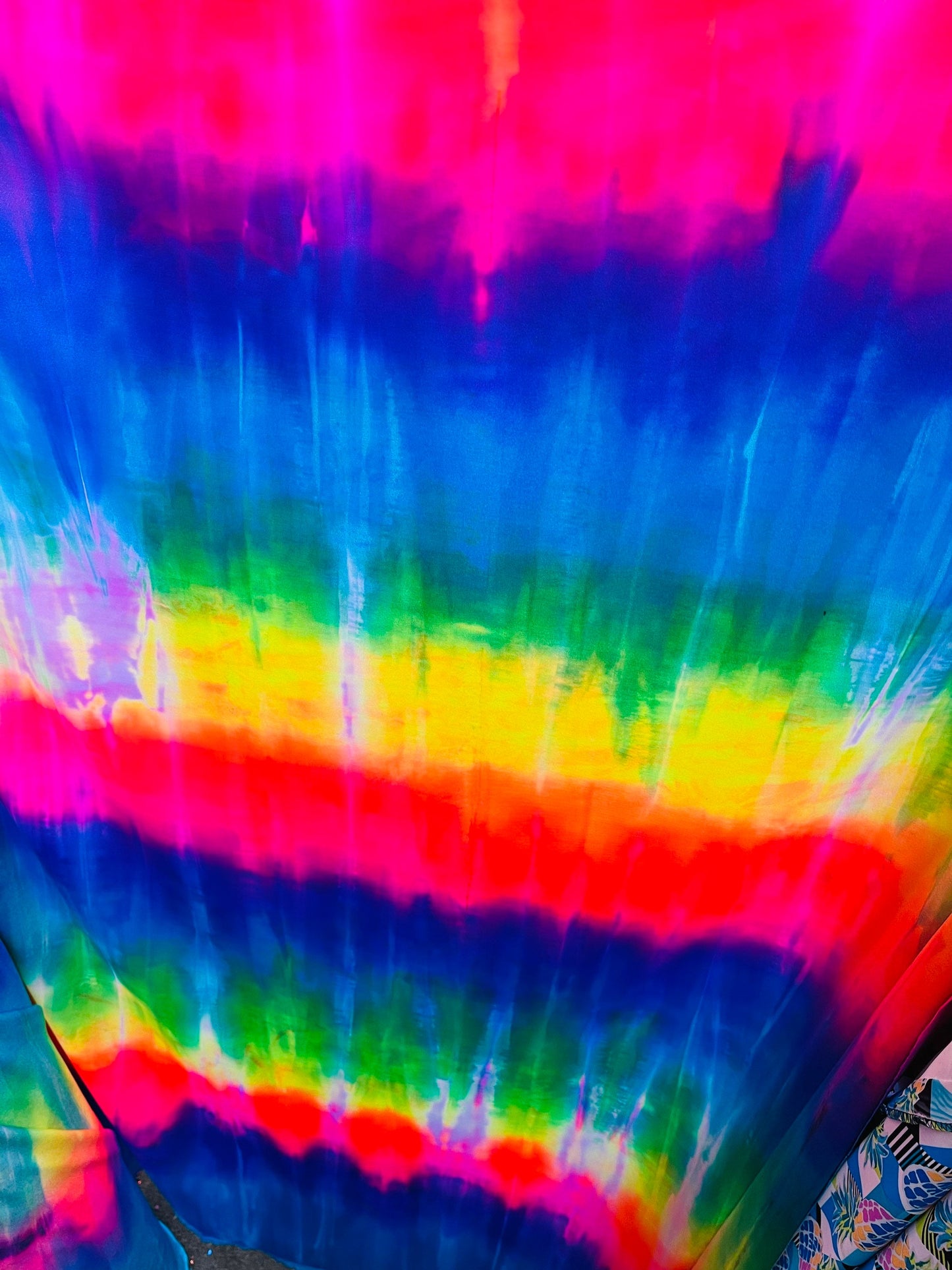 New Rainbow tie dye design print on best quality of nylon spandex 4-way stretch 58/60” Sold by the YD. Ships Worldwide from Los Angeles CA