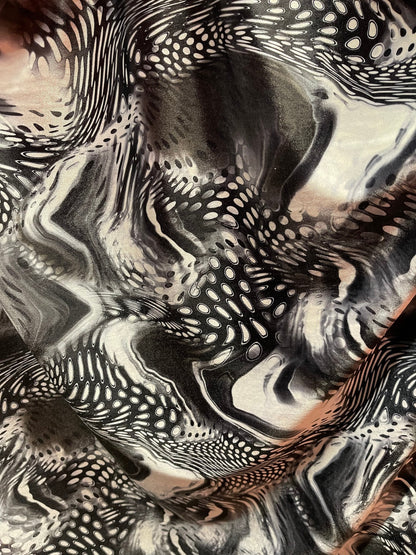 New Exotic abstract design Multi animal print on best quality of stretch velvet 4way stretch 58/60” Sold by the YD. Ships Worldwide from L.A