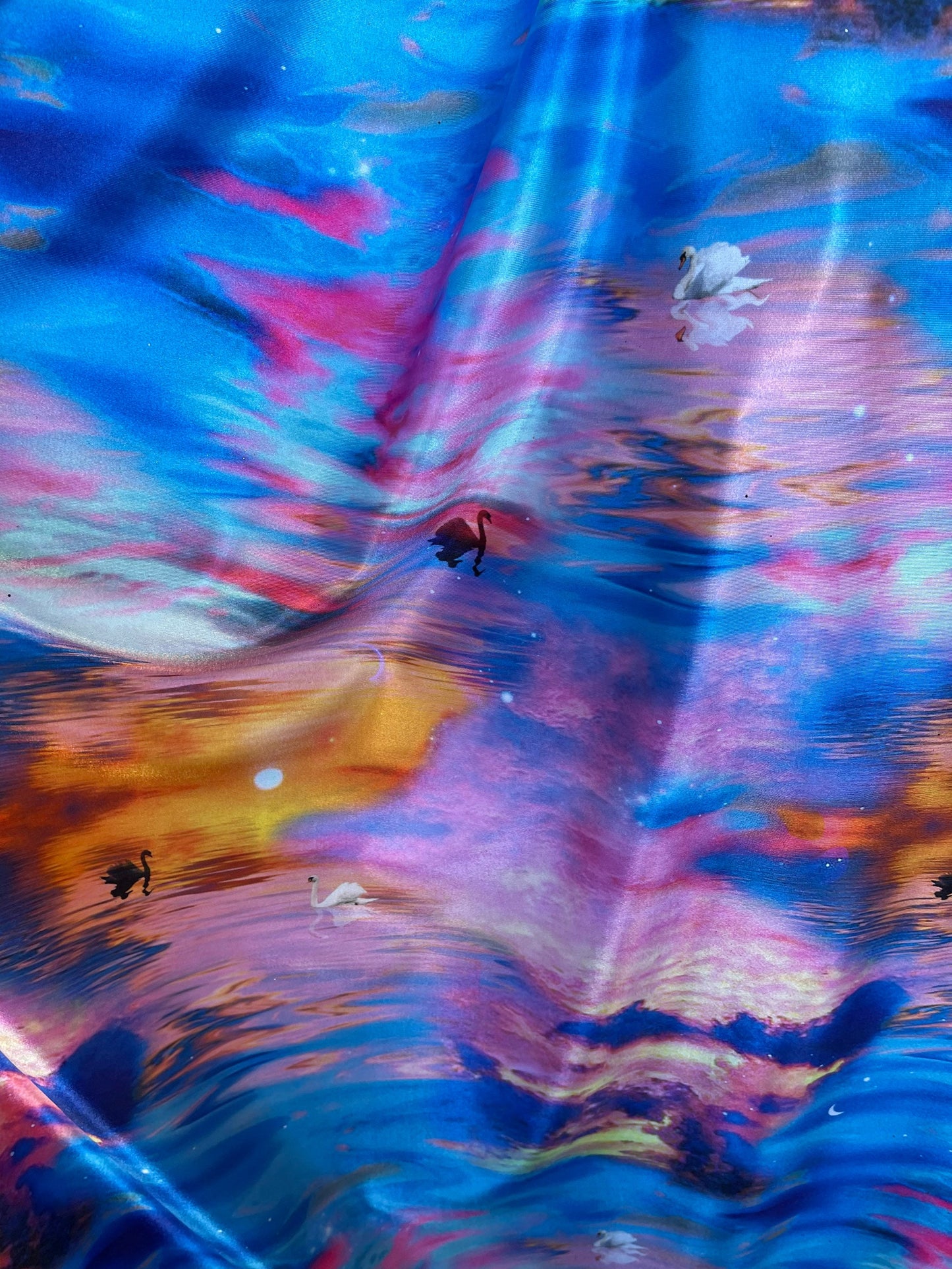 New Tie Dye design print on poly jumbo spandex 2-way stretch 58/60” Sold by the YD. Ships Worldwide from Los Angeles California USA.