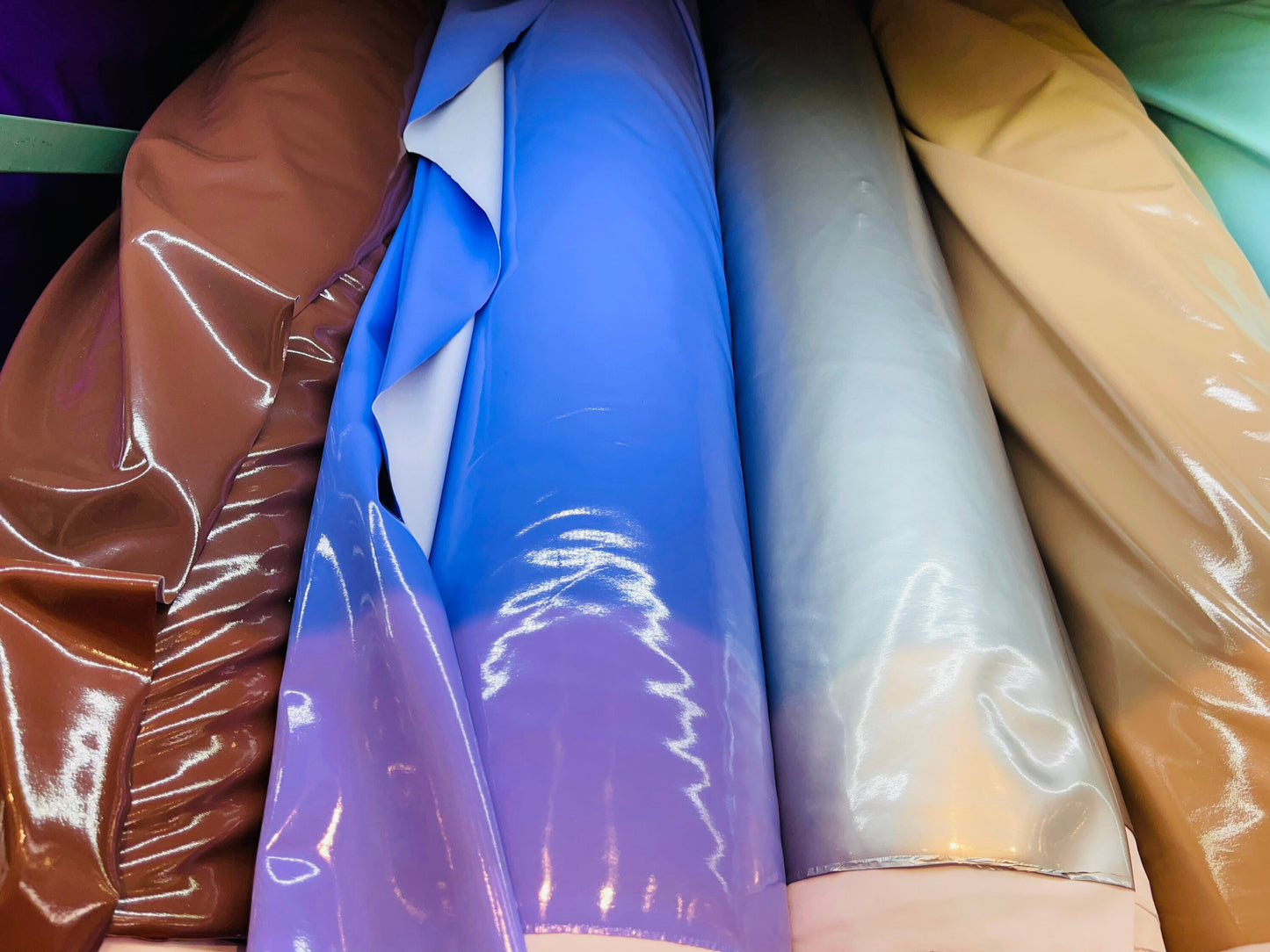 New Latex Hipster coated poly spandex 4-way stretch Polyurethane coated ideal for performance costumes and cosplay 58/60”