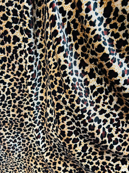 Cheetah design Exotic animal print on best quality of stretch velvet 4-way stretch 58/60” Sold by the YD. Ships Worldwide from Los Angeles