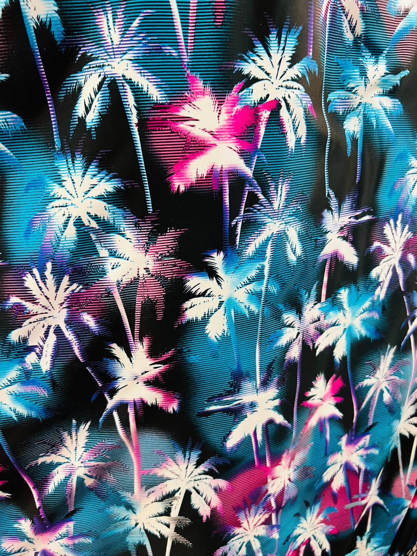 Palms design Print on best quality of nylon spandex 4-way stretch 58/60” Sold by the YD. Ships worldwide from Los Angeles California USA.