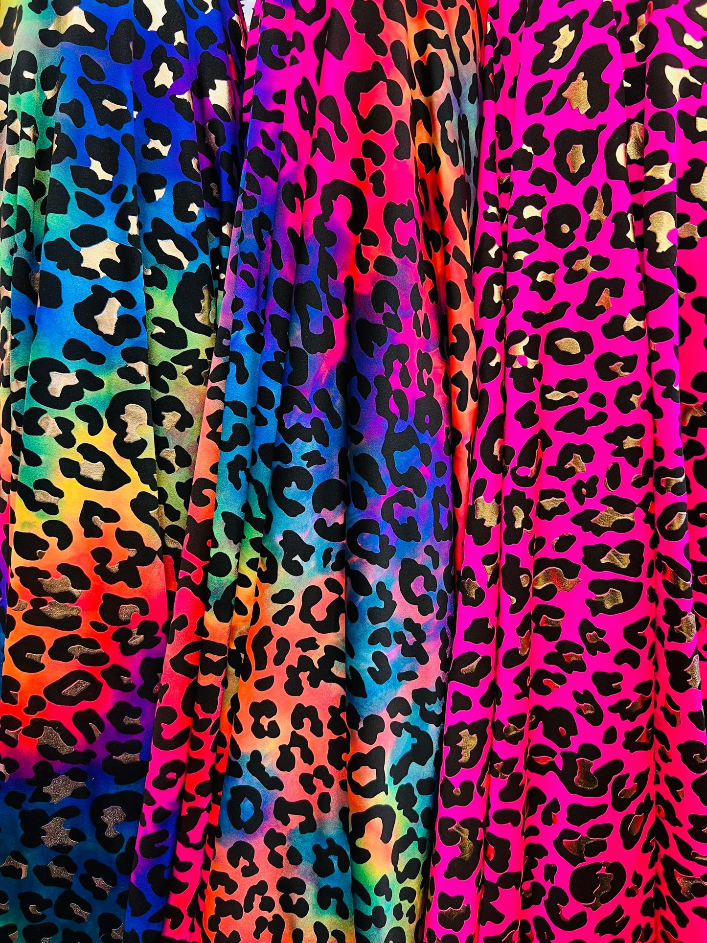 Leopard design exotic animal print on best quality of nylon spandex 4-way stretch 58/60” Sold by the YD. Ships Worldwide from Los Angeles CA