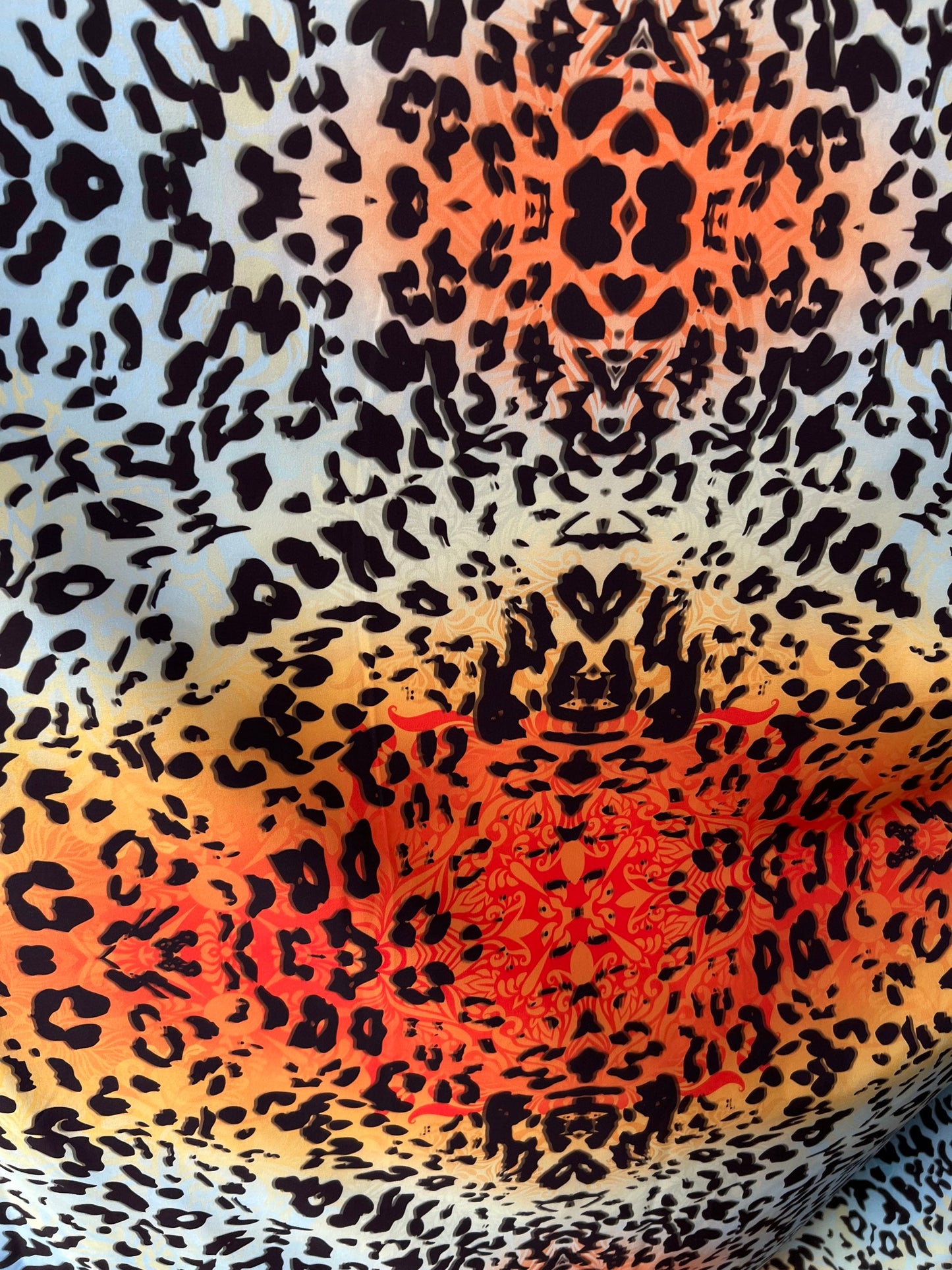 New Exotic Animal Print on poly spandex light weight 4-way stretch 58/60” Sold by the YD. Ships Worldwide from Los Angeles California USA.