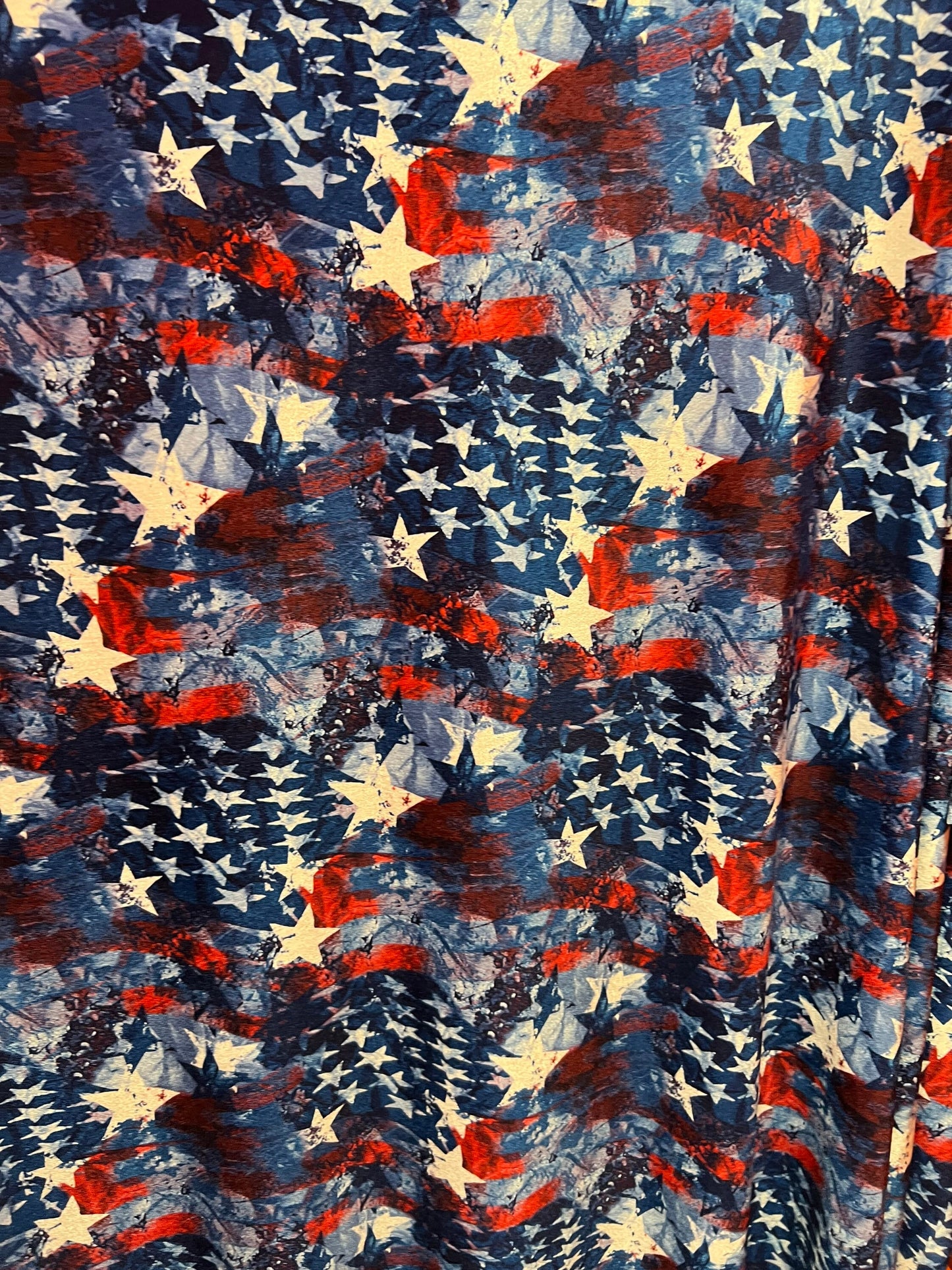 Patriotic design print on best quality of luxury stretch velvet 4-way stretch 58/60” Sold by the YD. Ships worldwide from Los Angeles CA USA