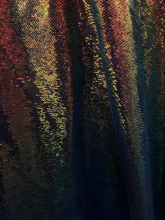 Spectrum sequins all over non stretch 55/60” Sold by the YD. Ships Worldwide from Los Angeles California USA.