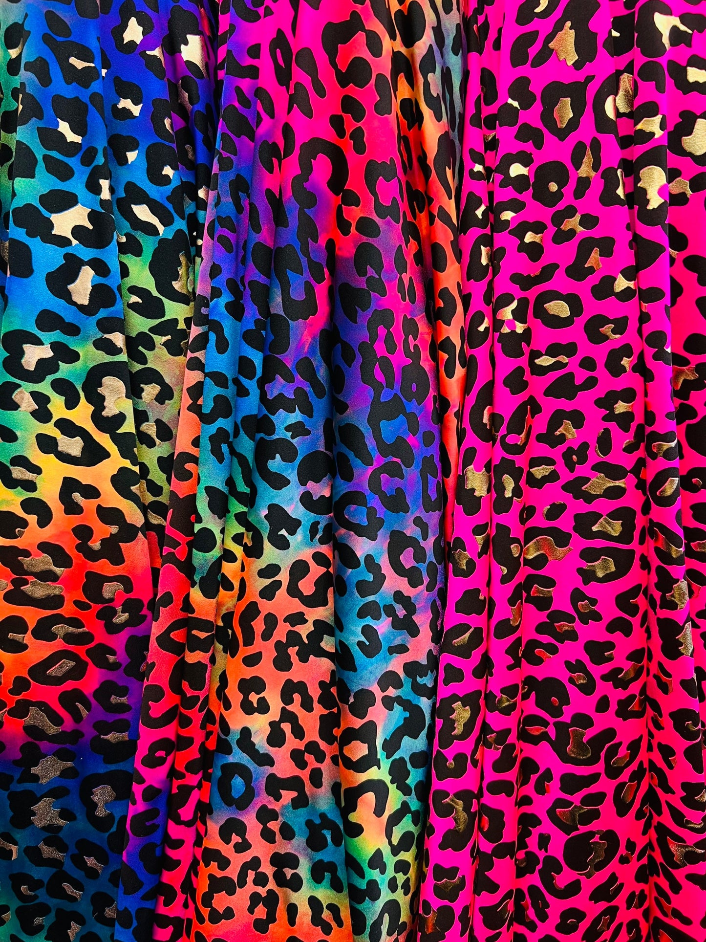 Leopard design exotic animal print on best quality of nylon spandex 4-way stretch 58/60” Sold by the YD. Ships Worldwide from Los Angeles CA