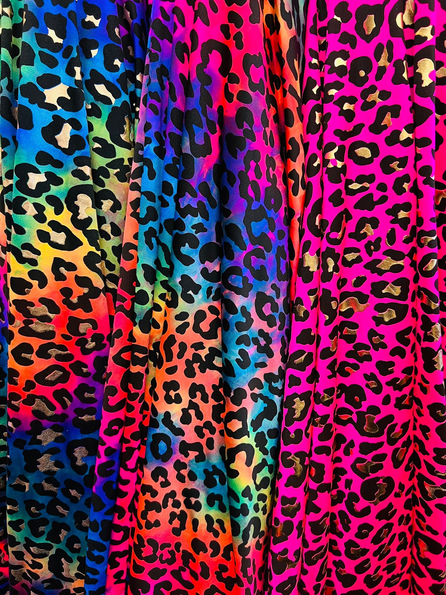 Leopard design exotic animal print on best quality of nylon spandex 4-way stretch 58/60” Sold by the YD. Ships Worldwide from Los Angeles CA