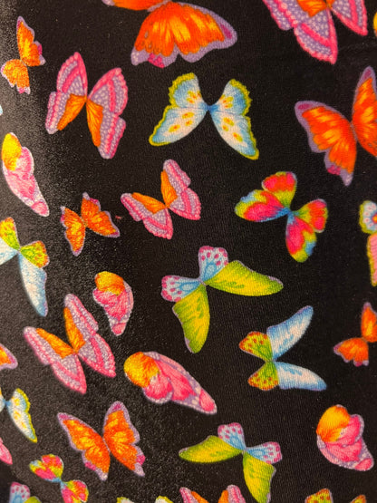 New Luxury butterfly design print on best quality of stretch velvet 420 GM 4-way stretch 58/60” Sold by the YD. Ships Worldwide from Los Ang