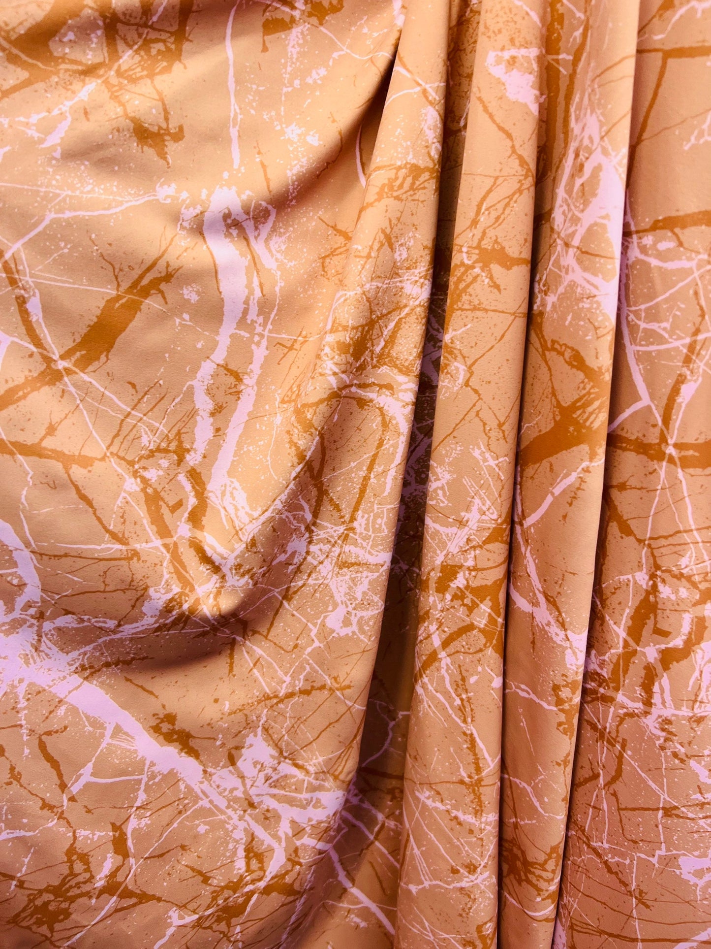 Marble abstract design blush/pink print on great quality of nylon spandex 4-way stretch 58/60” Sold by the YD. Ships Worldwide from L.A