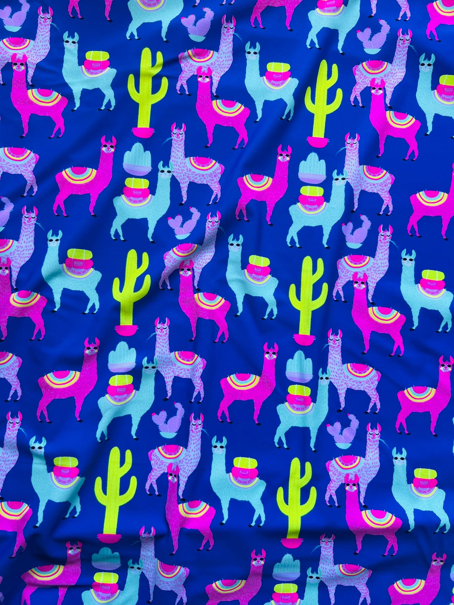 Llama design exotic animal print on best quality of nylon spandex 4-way stretch 58/60” Sold by the YD. Ships Worldwide from Los Angeles CA