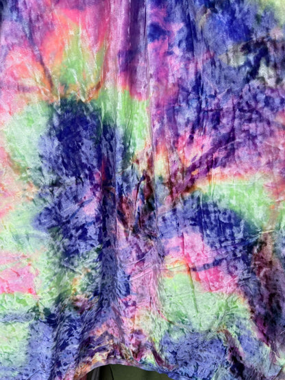 New Tie dye lavender/Multi great quality of crushed velvet 4-way stretch 58/60” Sold by the YD. Ships Worldwide from Los Angeles California