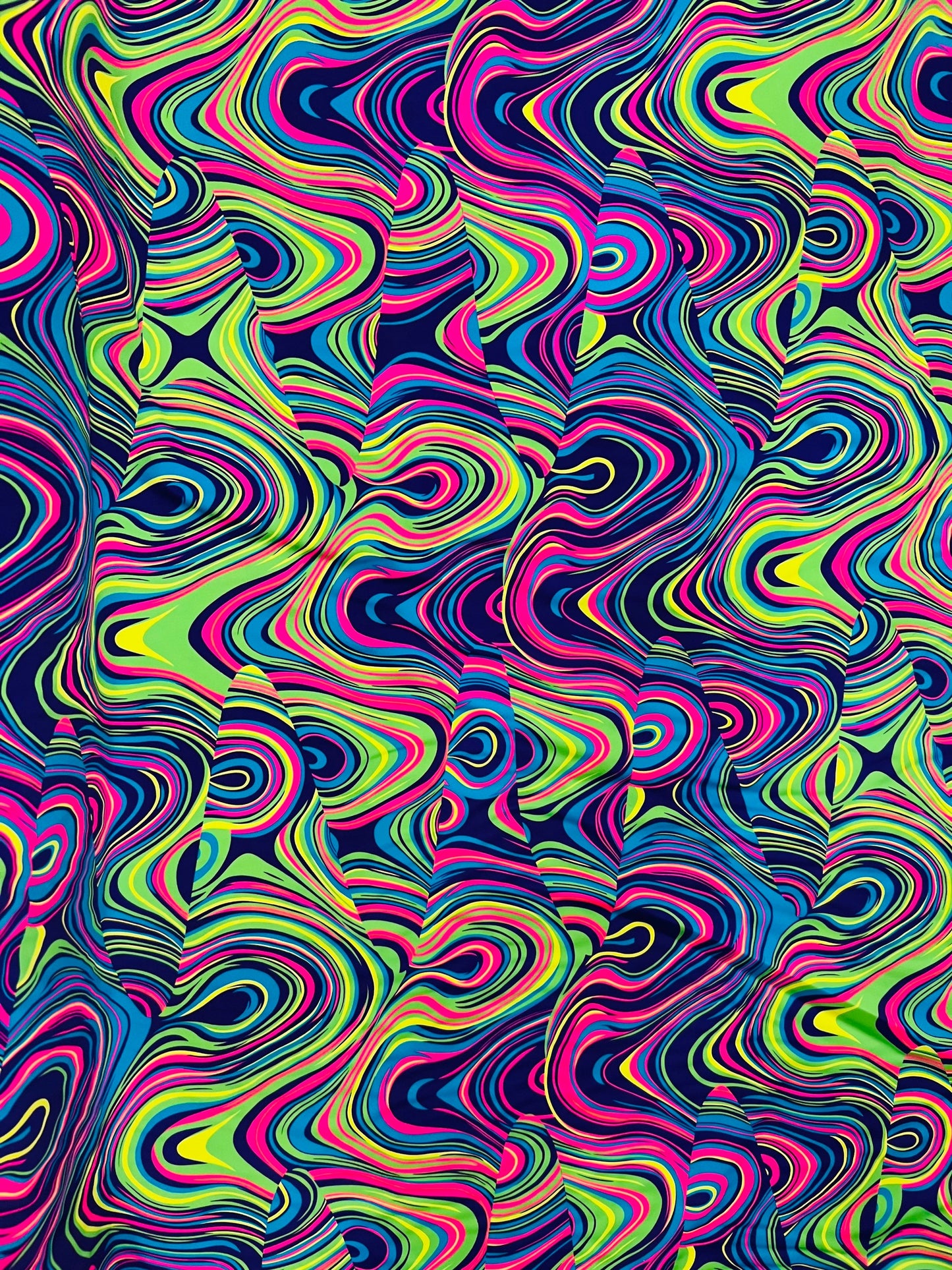 Neon colors new modern abstract design print on best quality of nylon spandex 4-way stretch 58/60”