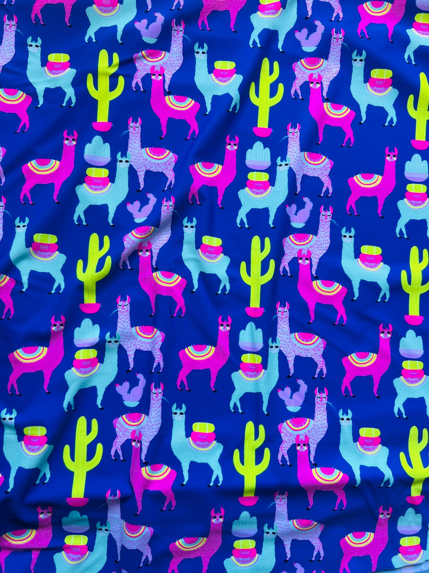 Llama design exotic animal print on best quality of nylon spandex 4-way stretch 58/60” Sold by the YD. Ships Worldwide from Los Angeles CA