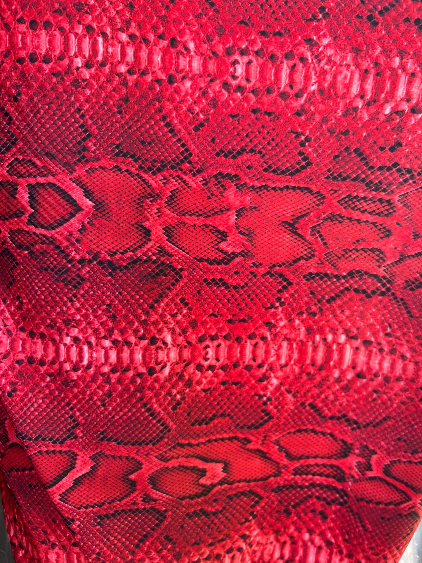 Cobra-Snake design exotic animal print on great quality of nylon spandex 4-way stretch 58/60” Sold by the YD. Ships Worldwide from L.A