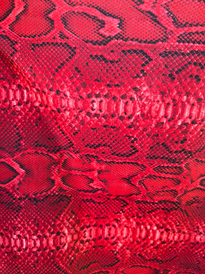 Cobra-Snake design exotic animal print on great quality of nylon spandex 4-way stretch 58/60” Sold by the YD. Ships Worldwide from L.A