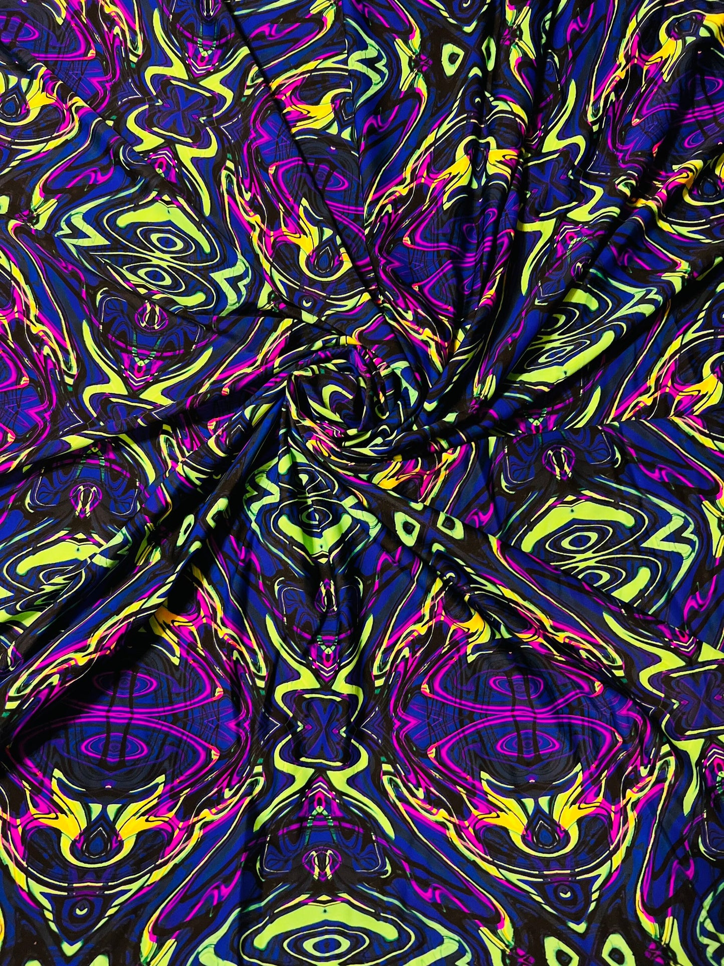 Modern abstract design purple/Multicolor print on best quality of nylon spandex;-way stretch 58/60”