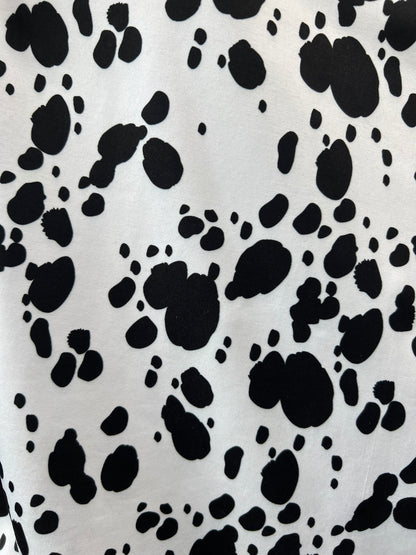 Dalmatian design print on great quality of jumbo spandex 4-way stretch 58/60” Sold by the YD. Ships Worldwide from Los Angeles California.