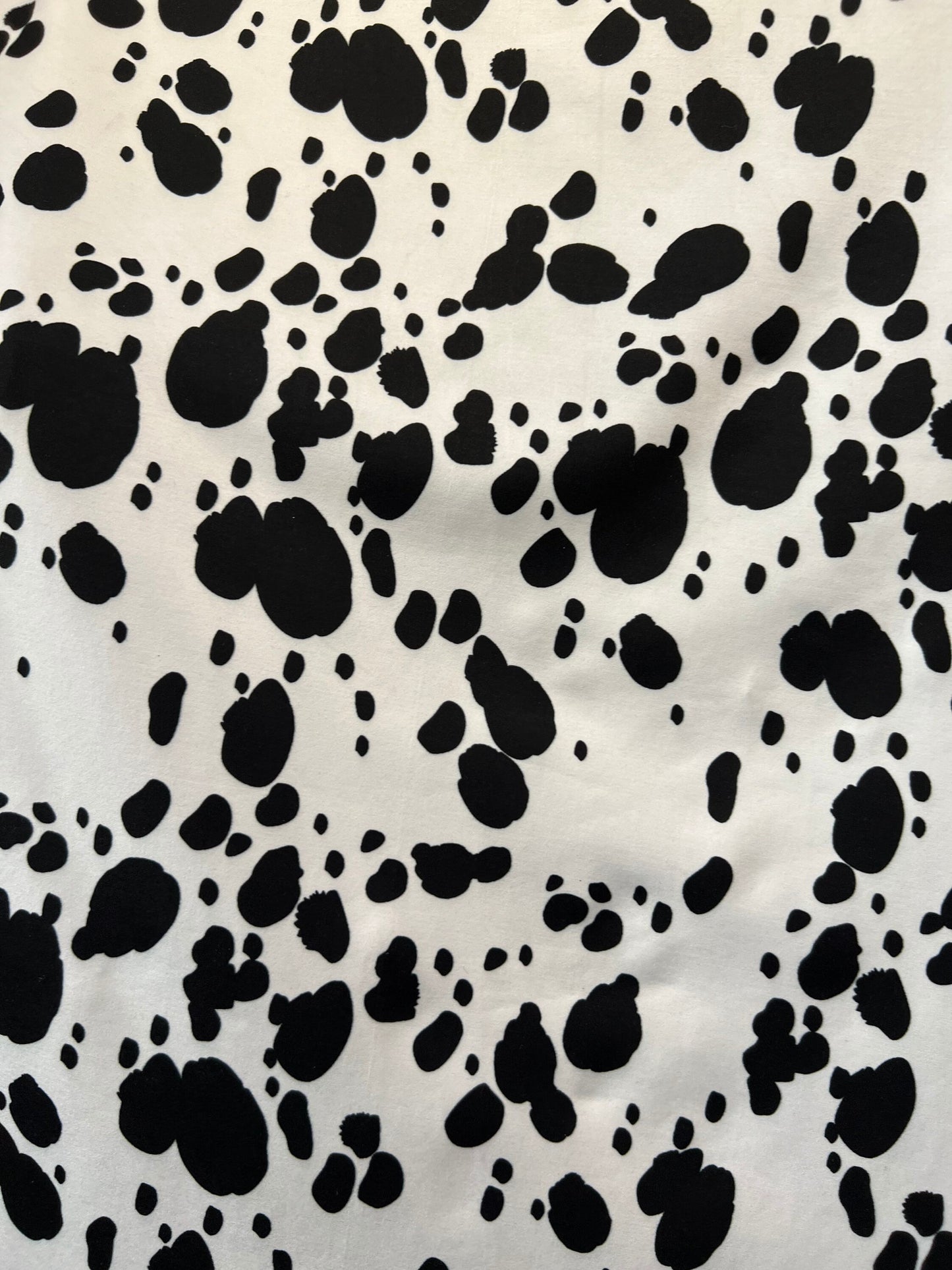 Dalmatian design print on great quality of jumbo spandex 4-way stretch 58/60” Sold by the YD. Ships Worldwide from Los Angeles California.