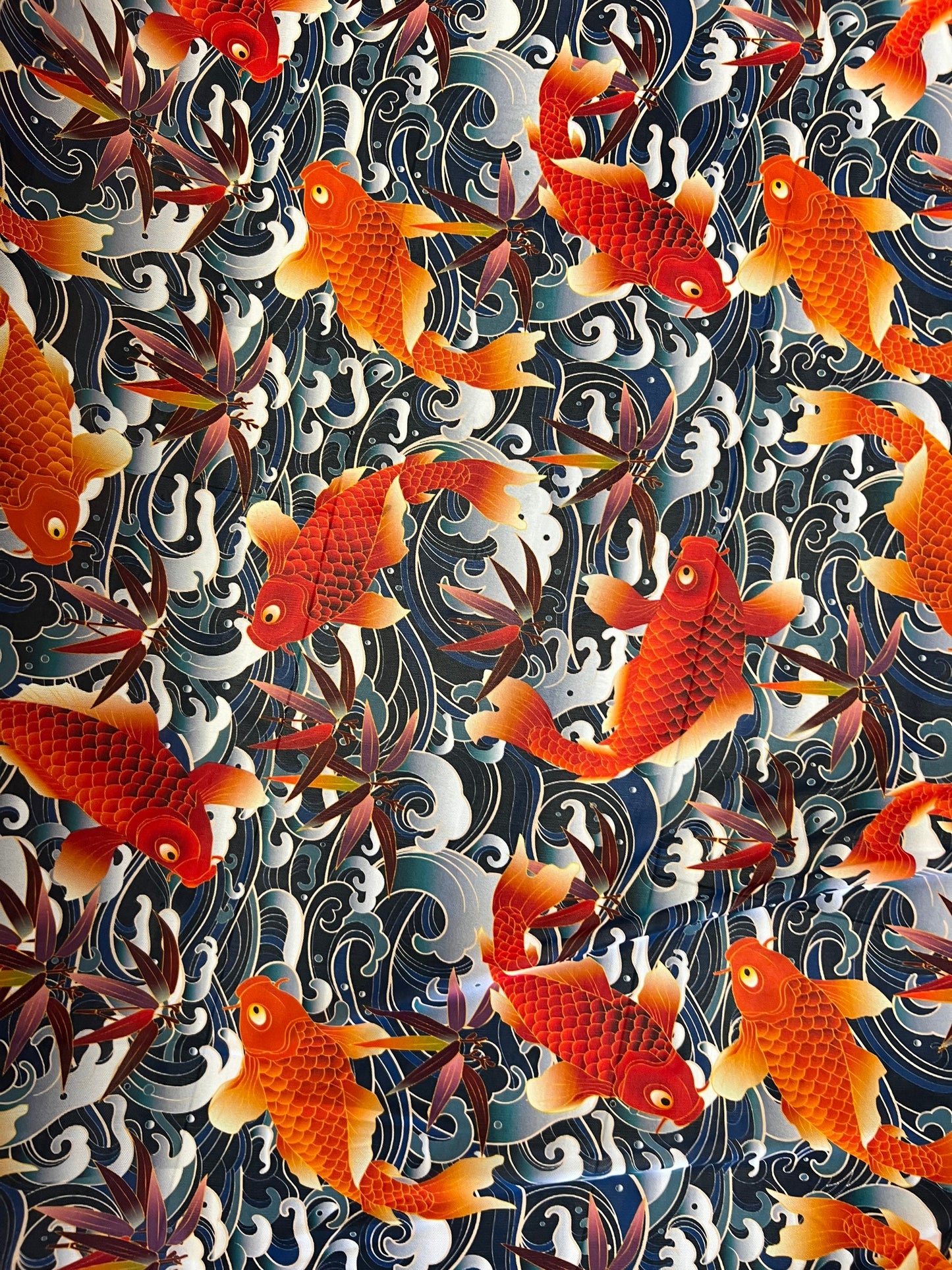 Exotic fish design print on best quality of Nylon power mesh 4-way stretch 58/60” Sold by the YD. Ships Worldwide from Los Angeles