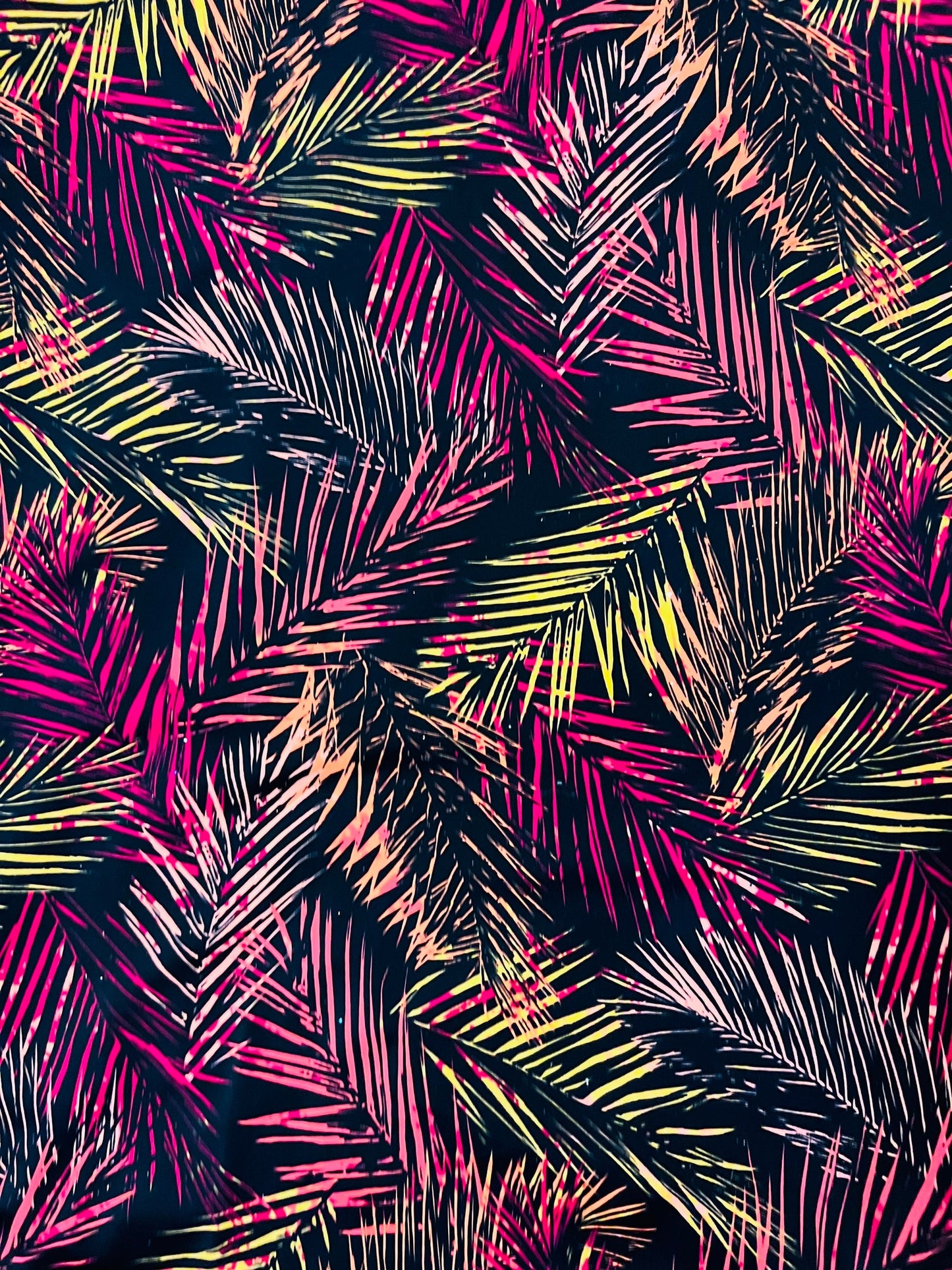 New Hawaiian print black multicolor print on best quality of nylon spandex 4-way stretch 58/60” Sold by the YD. Ships Worldwide from Los Ang