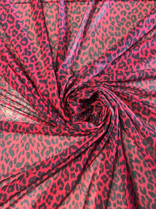 New Exotic Leopard design print on great quality of power mesh 4-way stretch 58/60” Sold by the YD. Ships Worldwide from L.A