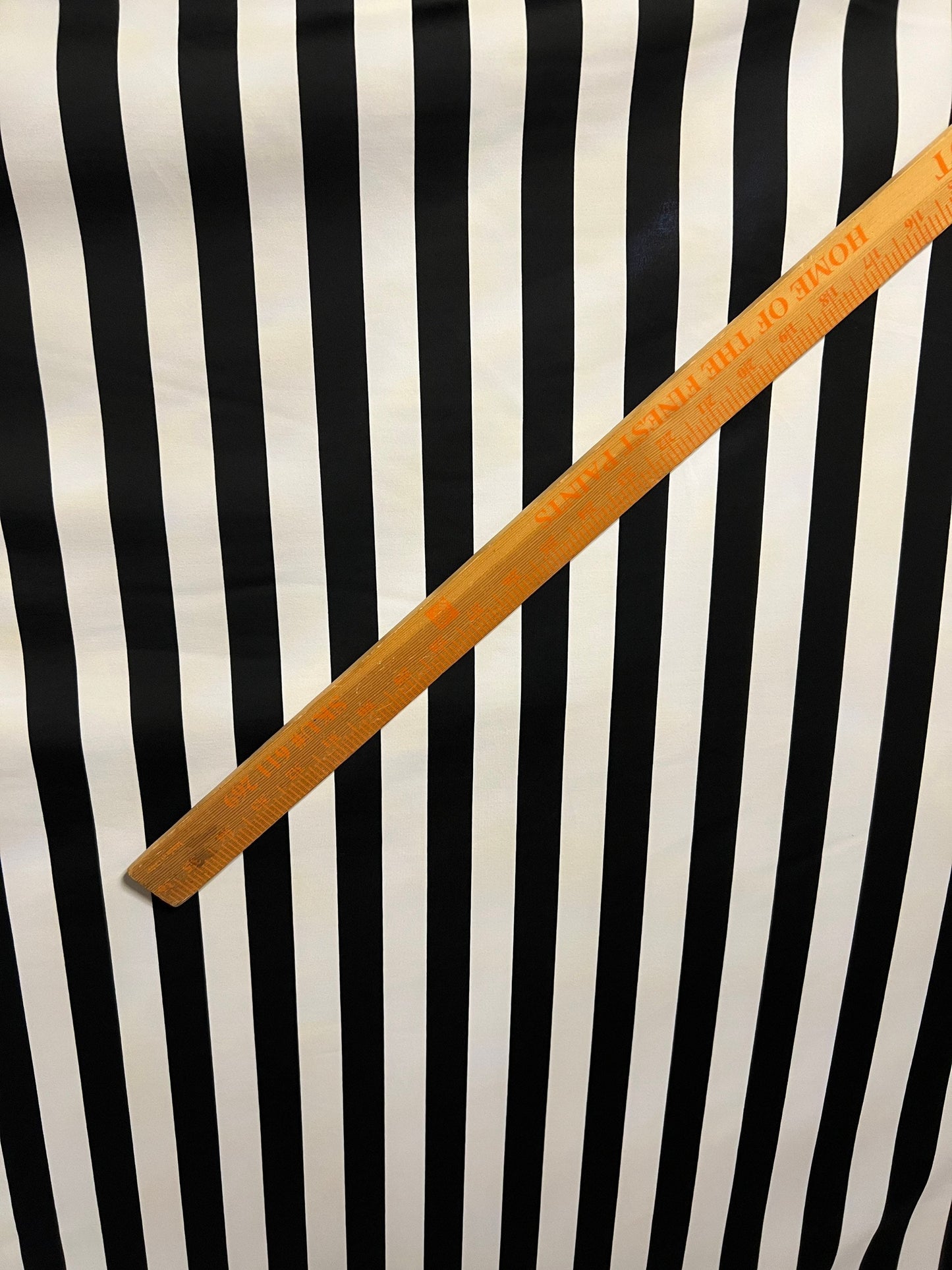 Stripes design print on best quality of nylon spandex 4-way stretch 1” stripe size 58/60” Sold by the YD. Ships worldwide from Los Angeles