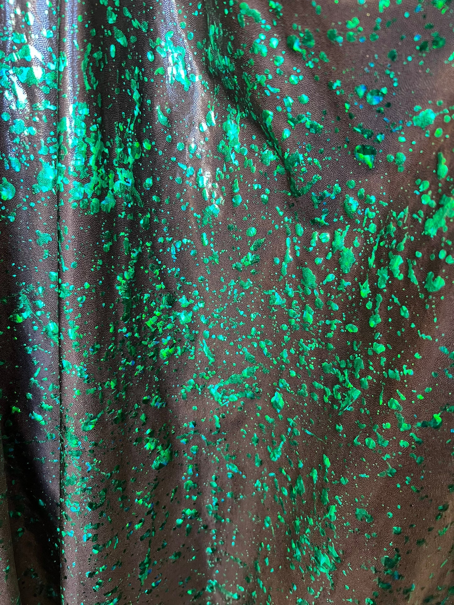 New splattered paint design metallic nylon spandex 4-way Stretch 58/60” Sold by the YD. Ships worldwide from Los Angeles California