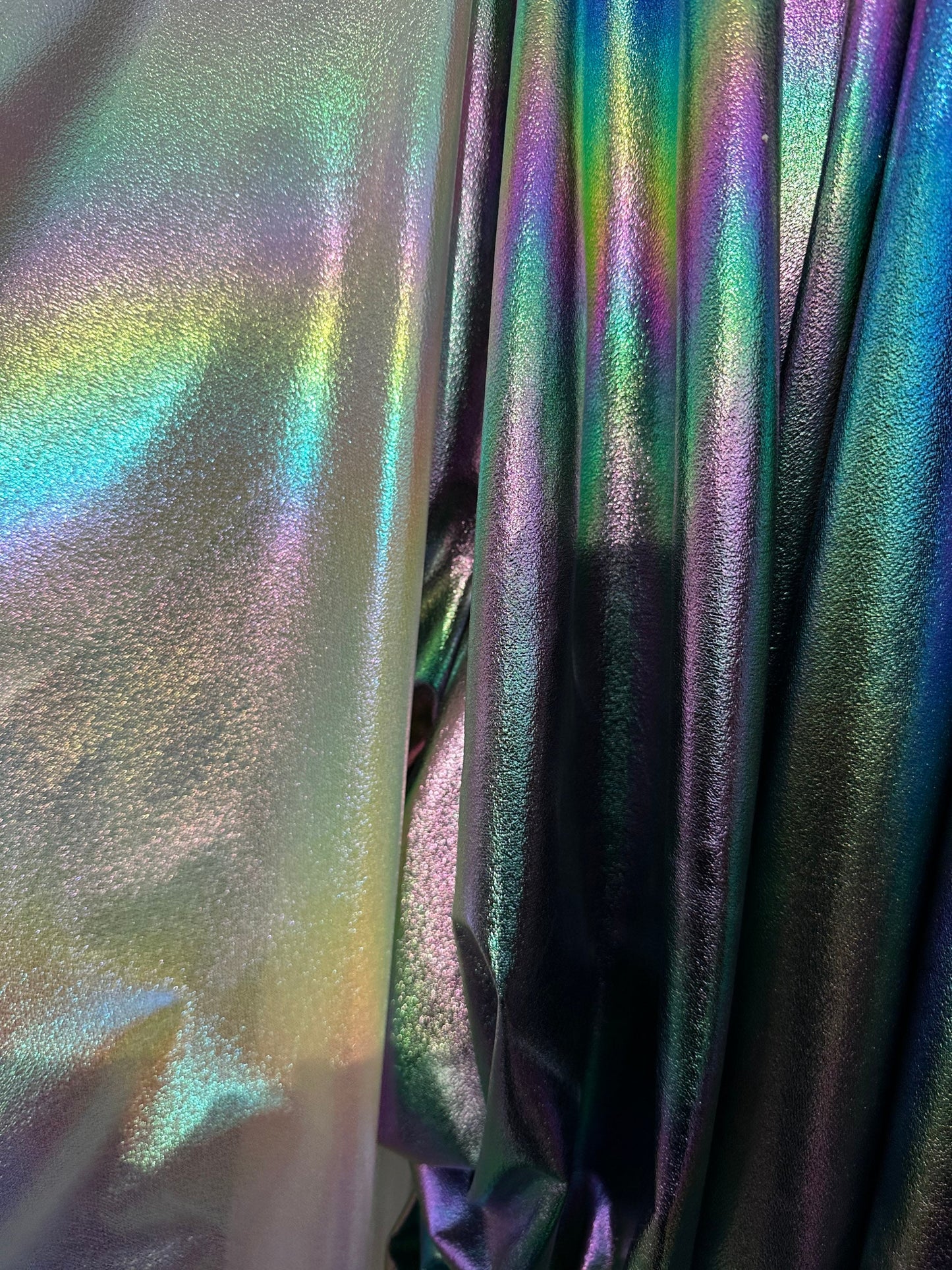 New Iridescent metallic lame fabric non stretch 58/60” Sold by the YD. Ships worldwide from Los Angeles California USA