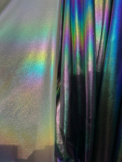 New Iridescent metallic lame fabric non stretch 58/60” Sold by the YD. Ships worldwide from Los Angeles California USA