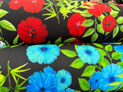 Romantic flower design print on best quality of nylon spandex 4-way stretch 58/60” Sold by the YD. Ships worldwide from L.A CA