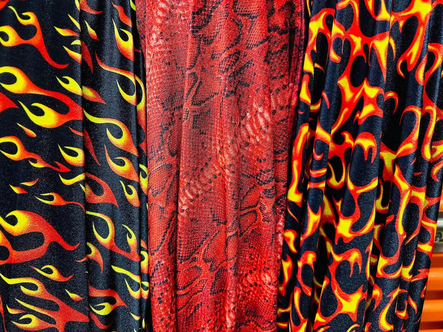 New Various Abstract designs print on great quality of stretch velvet 4-way stretch 420 grams 58/60” Sold by the YD.