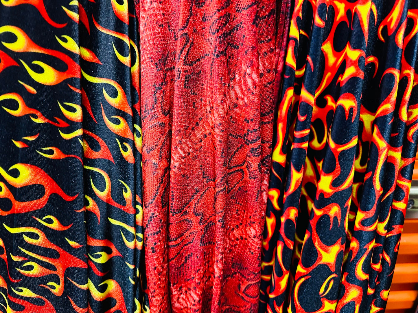 New Various Abstract designs print on great quality of stretch velvet 4-way stretch 420 grams 58/60” Sold by the YD.