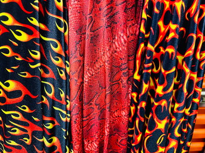 New Various Abstract designs print on great quality of stretch velvet 4-way stretch 420 grams 58/60” Sold by the YD.