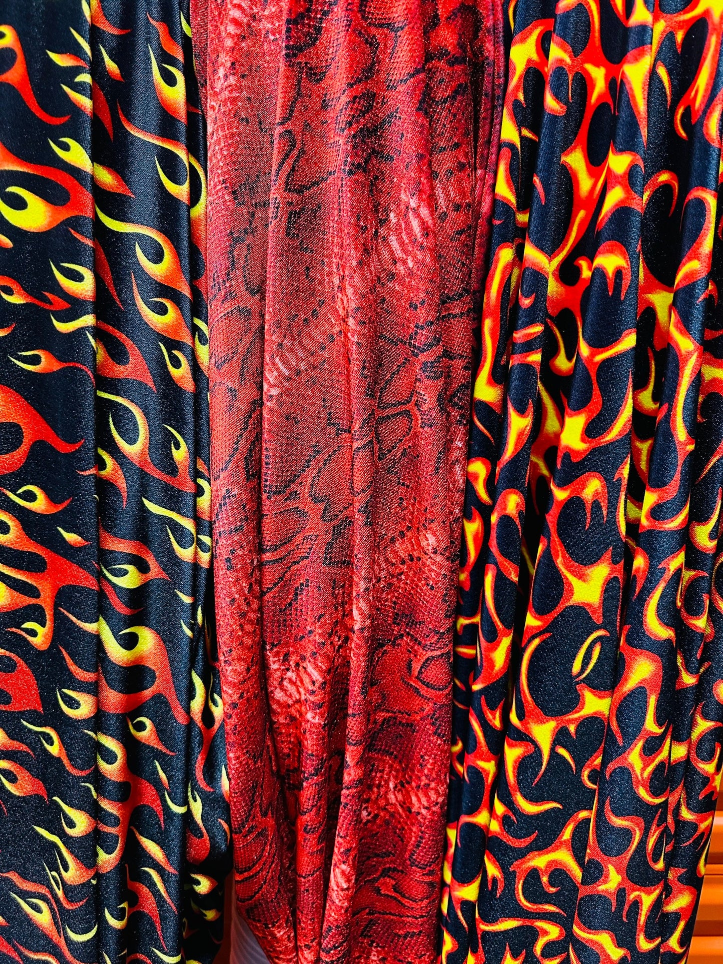 New Various Abstract designs print on great quality of stretch velvet 4-way stretch 420 grams 58/60” Sold by the YD.