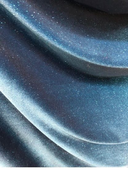 Luxury Glitter stretch velvet all over foil great quality spandex velvet 4-way 58/60” Sold by the YD. Ships worldwide