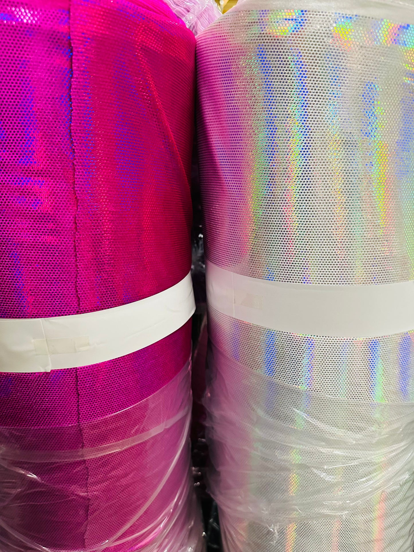 New Spectrum design hologram metallic stretch velvet 4-way stretch 58/60” Sold by the YD. Ships worldwide from Los Angeles California USA