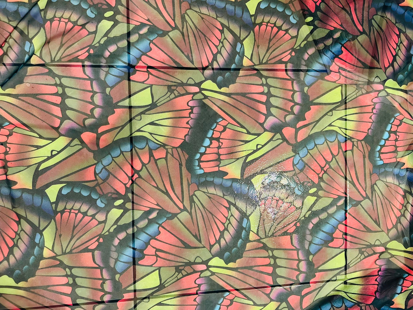 New Butterfly abstract design print on great quality of power mesh 4-way stretch 58/60” Sold by the YD. Ships worldwide from L.A