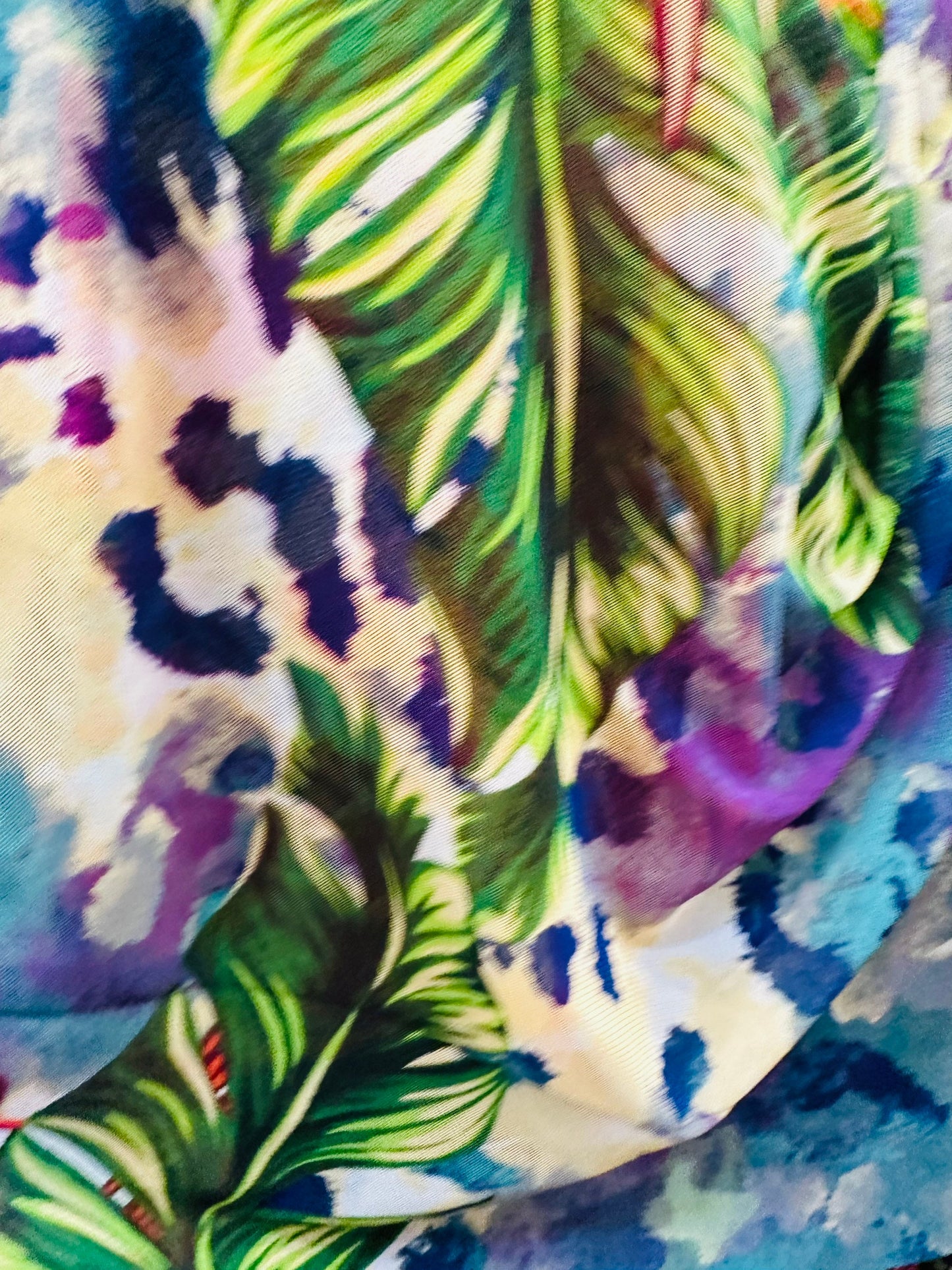 Electric tropical design print on great quality of nylon power mesh 4-way stretch 58/60”