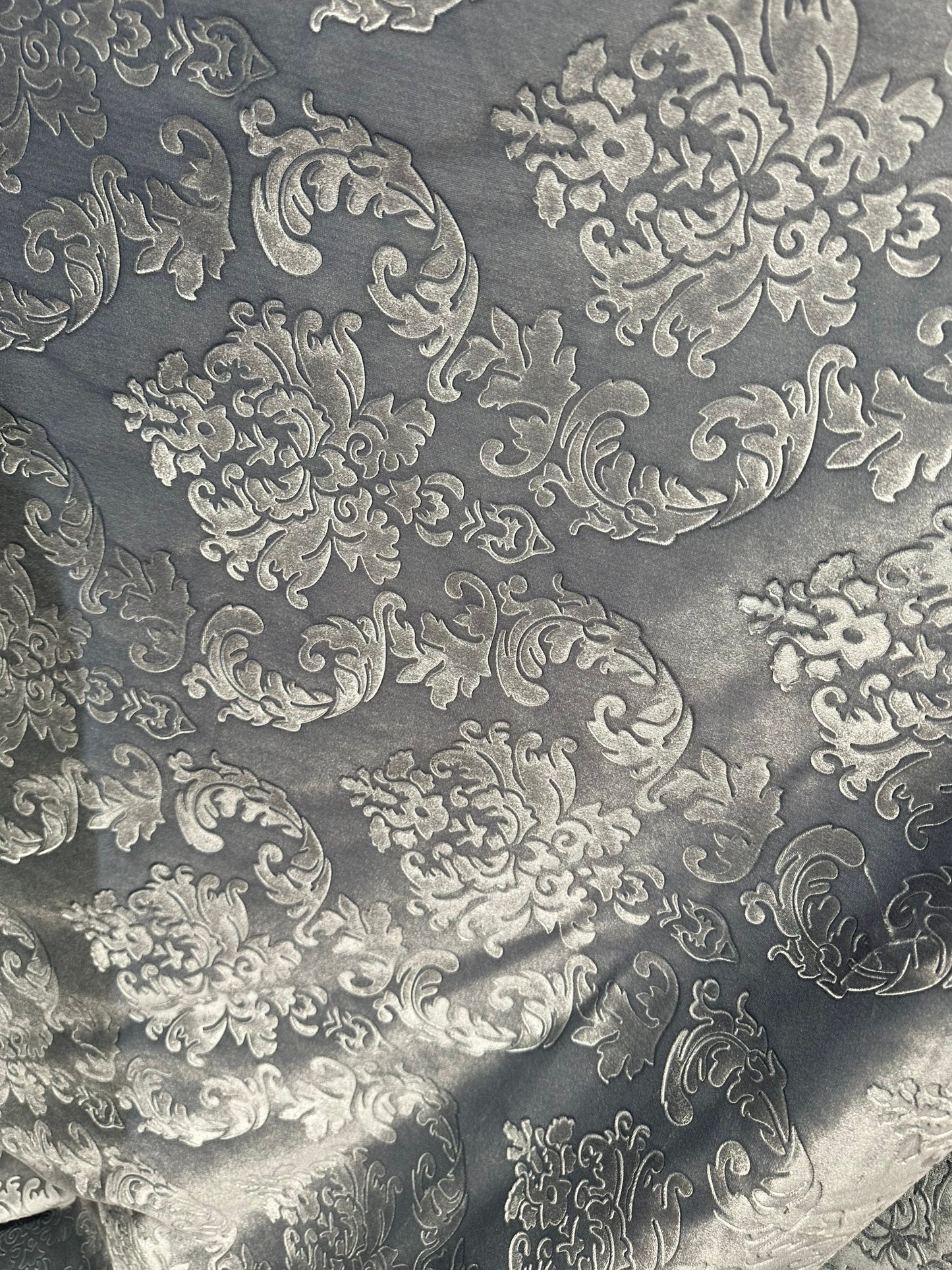 Italian design embossed luxury velvet non stretch high quality fabric 60” sold by the YD.